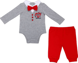 BABY Starters Valentine Bowtie Bodysuit & Joggers Set