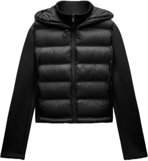 Zara Women's Neoprene Puffer Jacket