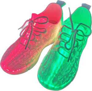 Light Up Fiber Optic Shoes with USB Charging