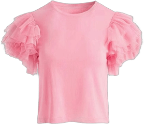 Lola + the Boys Ruffle Sleeve Tee