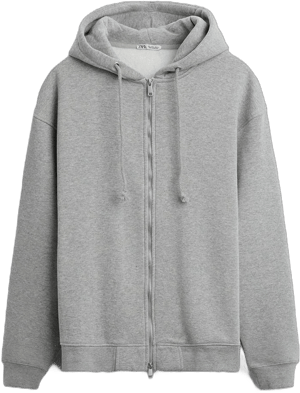 Zara Men's Hooded Sweatshirt with Zip