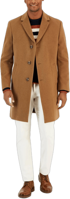 Nautica Men's Classic-Fit Camber Wool Overcoat