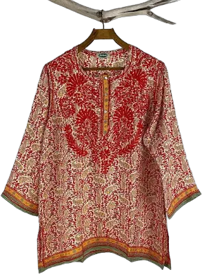 Dolma Desert Sun Hand Embroidered Tunic