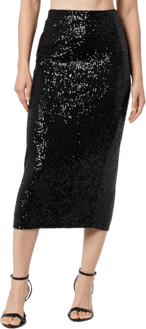 The Drop Bianca Sequin Midi Skirt