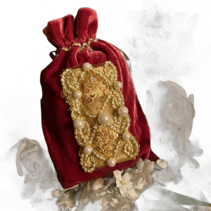 Handmade Velvet Tudor/Renaissance/ Medieval Bag