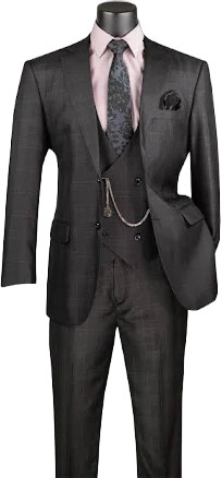 Renaissance Collection Men's Regular Fit 3 Piece Suit