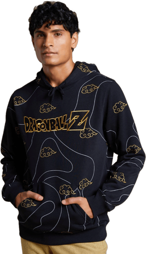 Dragon Ball Z Clouds Allover Print Hoodie