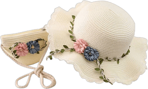 Girls Straw Sun Hat