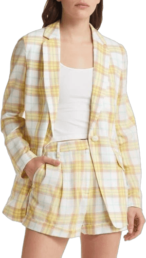 rag & bone Women's Margot Plaid Blazer