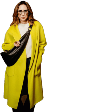 CarlaRockmore Women's Wool Blend Coat