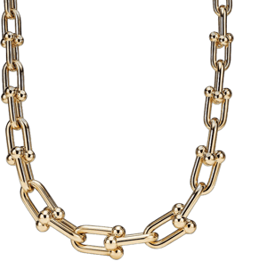 Tiffany Hardwear Bold Graduated Link Necklace in Yellow Gold