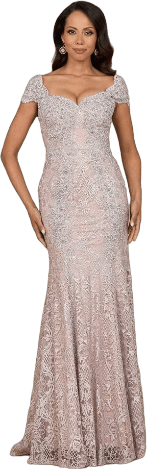 Lara Women's Fitted Lace Mermaid Gown