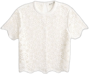 Abercrombie & Fitch Women's Crochet-Style Lacy Tee