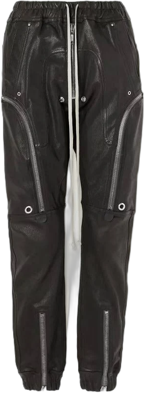 Women's Leather Zipper Pants