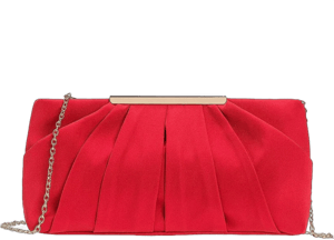 Elegant Pleated Satin Evening Bag