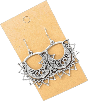 Sterling Silver Filigree Dangle Earrings