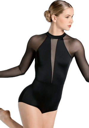 Balera Long Sleeve V-Plunge Leotard