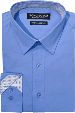 Nick Graham Men's Poplin Dress Shirt