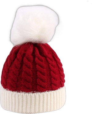 Christmas Santa Knitted Hat for Baby Children Xmas Knit Hat for