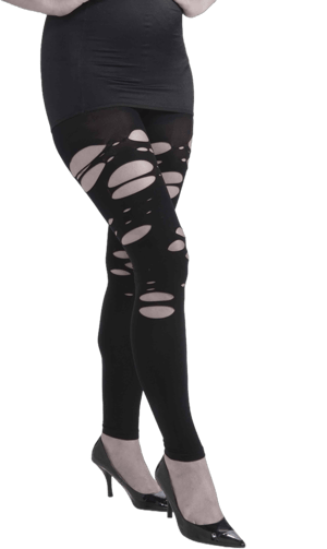 Adult Women's Torn Zombie Leggings