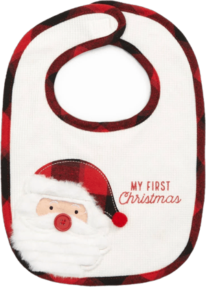 Mud Pie My First Christmas Cotton Blend Bib