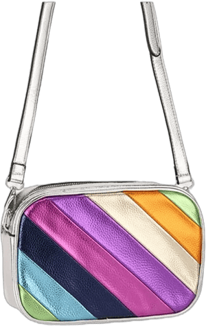 Rainbow Stripe Crossbody Bag