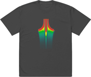 Atari Club Dayglow Rainbow Oversized Tee