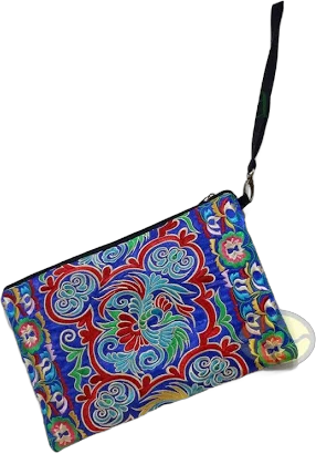 China Multi-color Blossoming Hmong Embroidery Lady Clutch Handbag