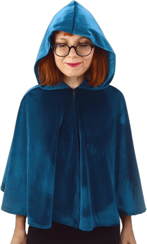 Velvet Cape with Hood Lined