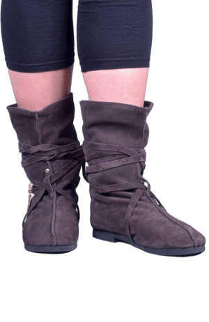 SLOUCH BOOTS Cosplay LARP Tribal Hippy Pixie Psytrance Festival Comfortable Summer Leather Footwear Shoes Hand Made Hand Crafted Unique