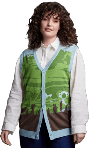 The Lord of The Rings Shire Scenic Intarsia Vest