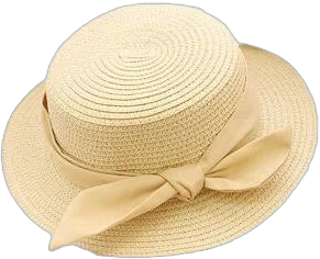 Girls' French Hepburn Straw Sun Hat