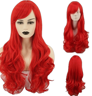 Little Mermaid Ariel Wavy Synthetic Wig