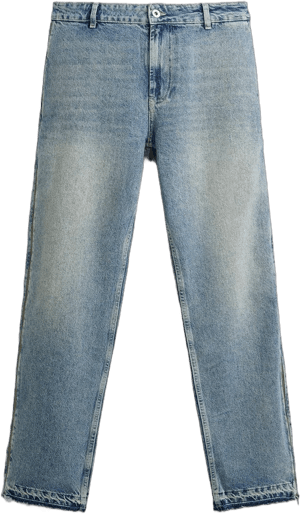 Zara Men's Flared Fit Zippered Jeans