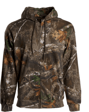 King's Camo Men's Classic Cotton Full-Zip Hoodie