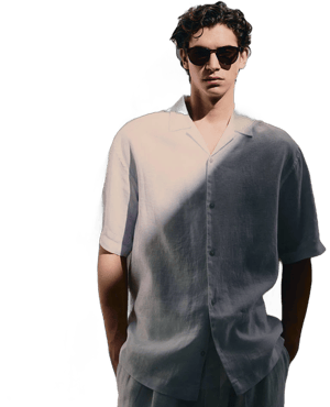 H&M Men's Relaxed Fit Linen Shirt