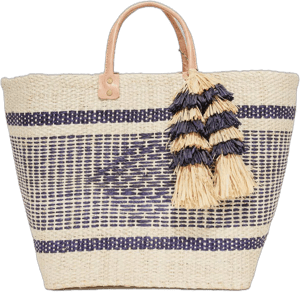 Mar Y Sol Ibiza Raffia and Straw Basket Tote