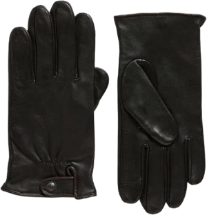 Cole Haan Men's Snap Cuff Leather Gloves