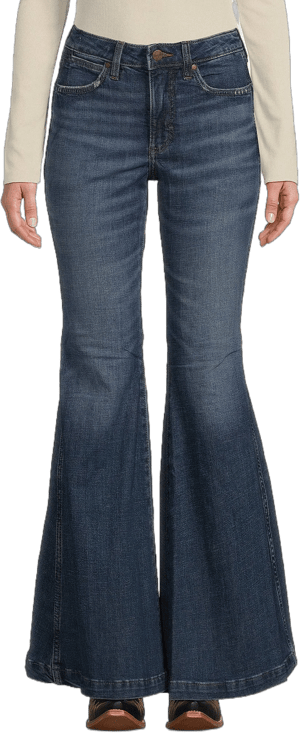 Wrangler Women's Retro High Rise Trumpet Flare Jeans