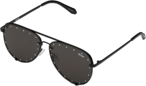 Quay High Key Rhinestone Aviator Sunglasses