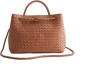 Quince Handwoven Italian Leather Satchel