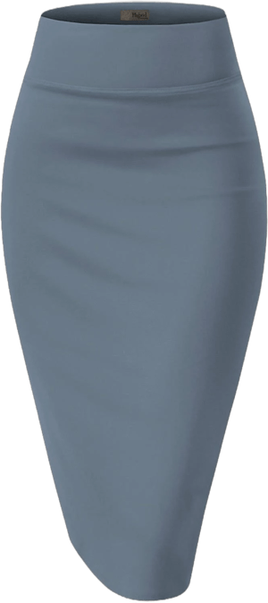 Hybrid & Company Women's Techno/Scuba Stretchy Pencil Skirt Made in USA