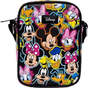 Disney Women's Sensational Six Expressions Vegan Leather Crossbody Bag