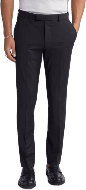 Open Edit Slim Fit Wool Blend Trousers