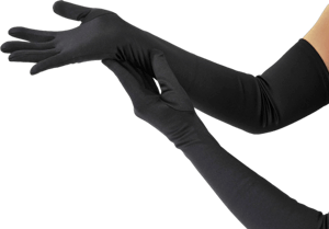 1920s Stretchy Satin Opera Gloves