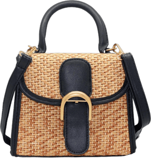 boshiho Retro Straw Woven Handbag Womens Small Cross Body Bag Shoulder Messenger Satchel