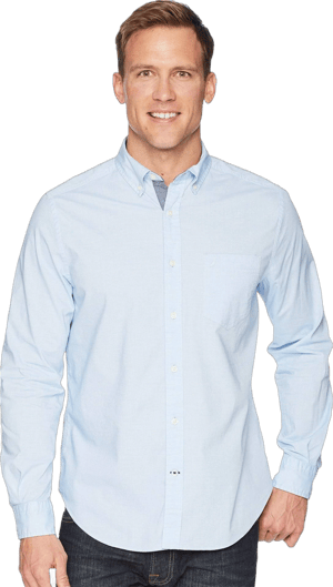 Nautica Men's Classic-Fit Stretch Solid Oxford Button-Down Shirt