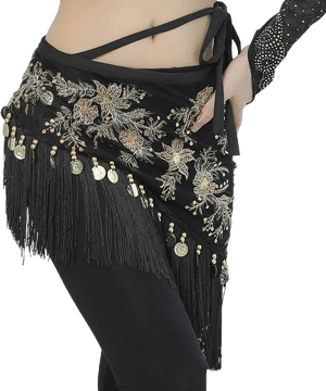 Women's Oriental Embroidery Belly Dance Hip Scarf