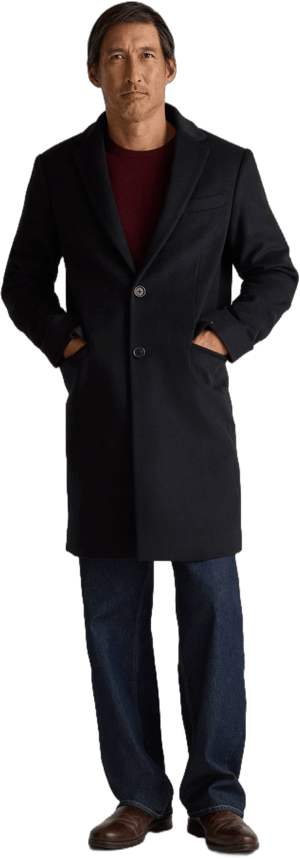 Quince Men's Italian Wool Overcoat