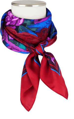 Talbots Women's Wrapped Silk Square Scarf